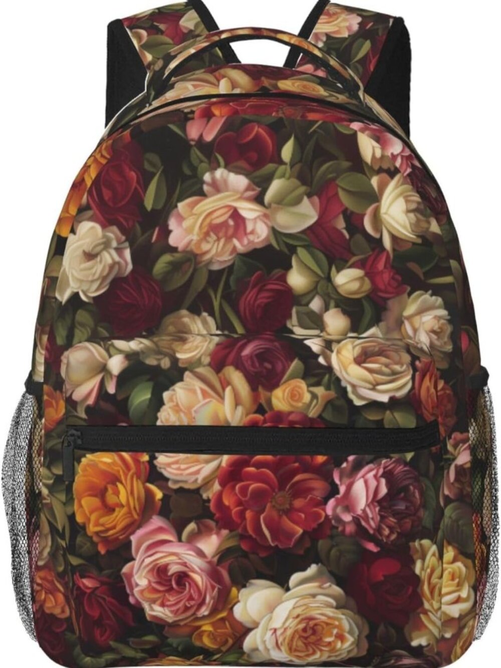 Vintage Floral Backpack for Travel, School & Sports - Lightweight, Durable